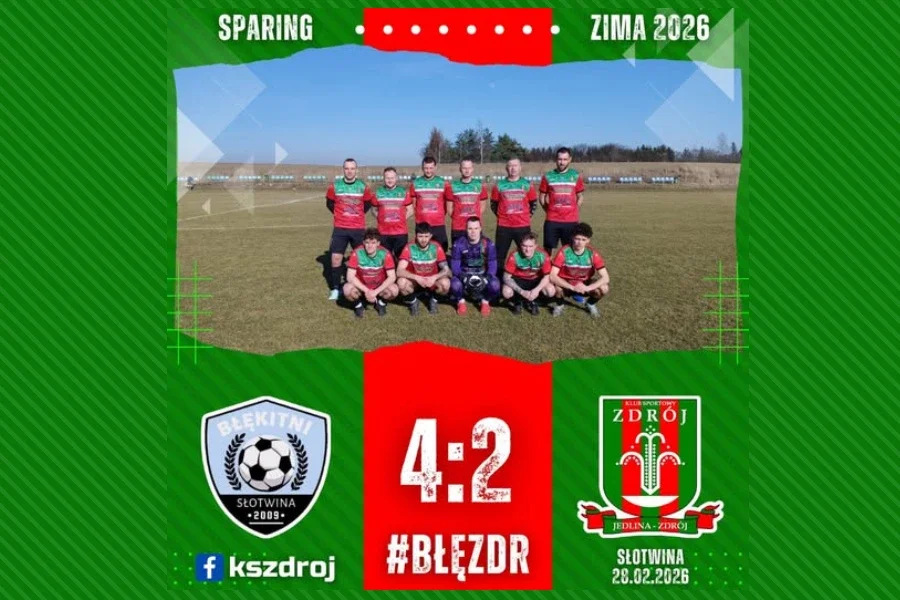 Zdjęcie z meczu Błękitni Słotwina - KS Zdrój